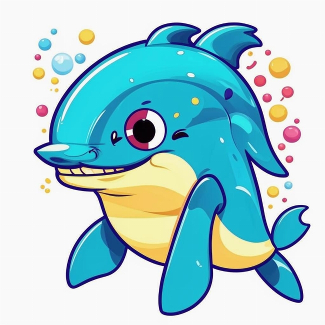 Игривый дельфин