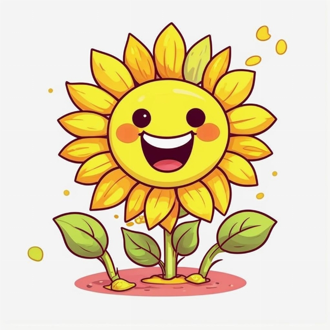 Смеющийся подсолнух