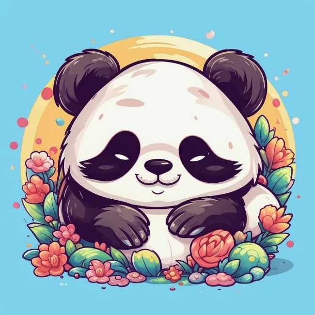 Спящая панда