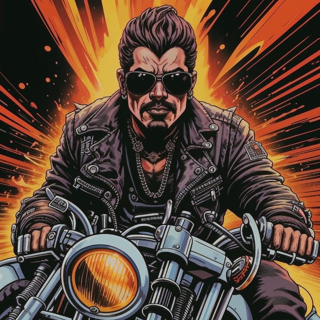 Лидер байкерской группировки