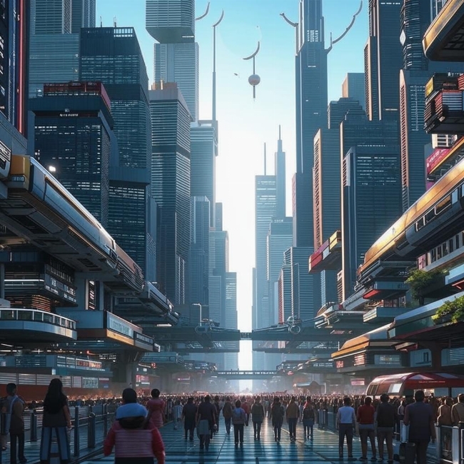 Оживлённая улица