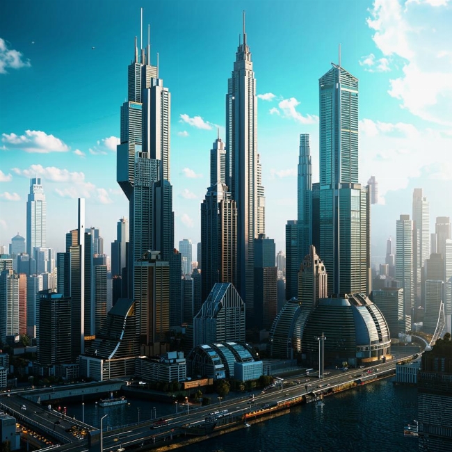 Футуристический небоскрёб