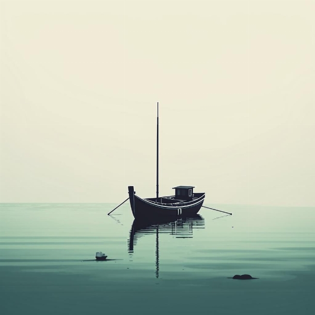 Одинокая лодка
