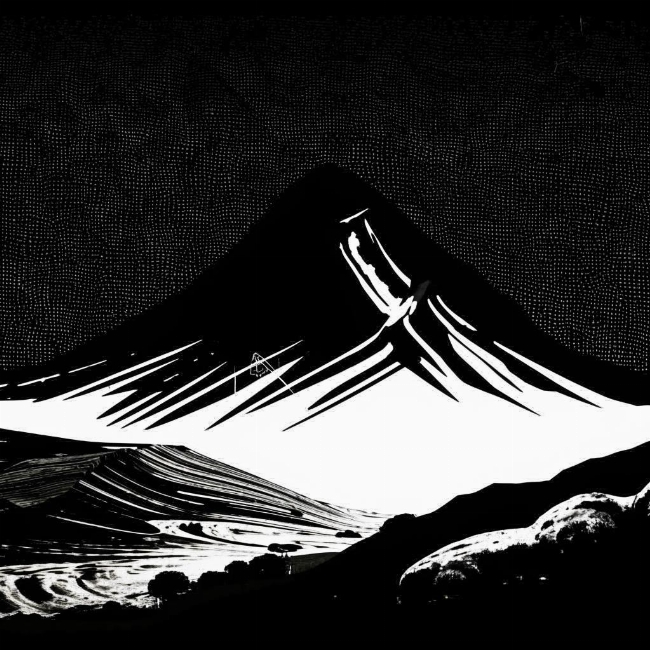 Силуэт горы