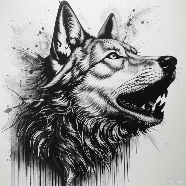 Воющий волк