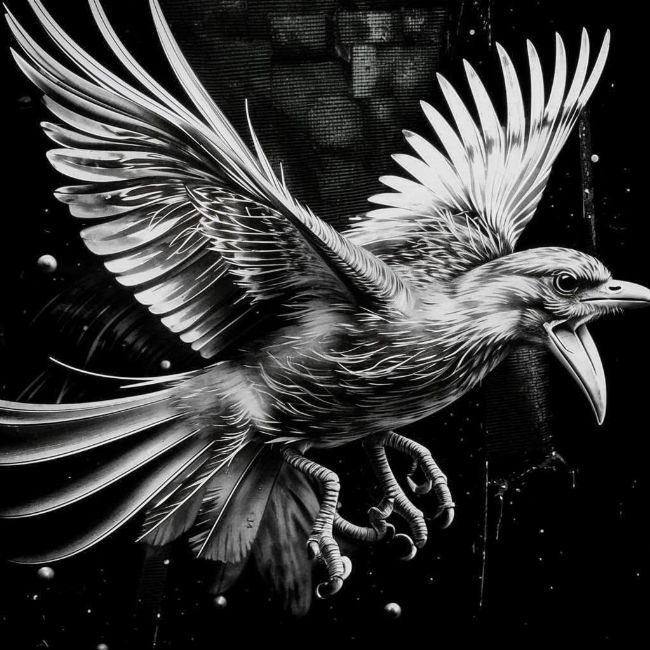 Летящая птица