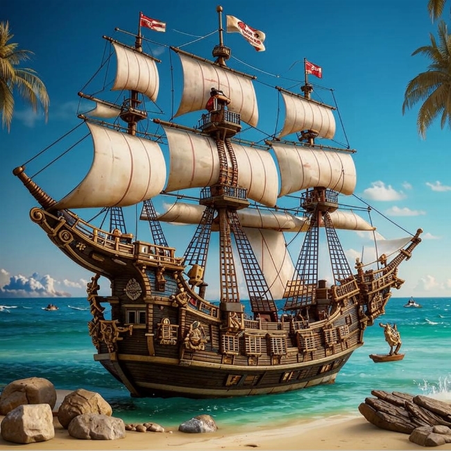 Пиратский корабль