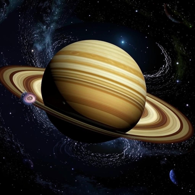 Сатурн с кольцами