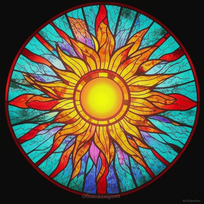 Сияющее солнце