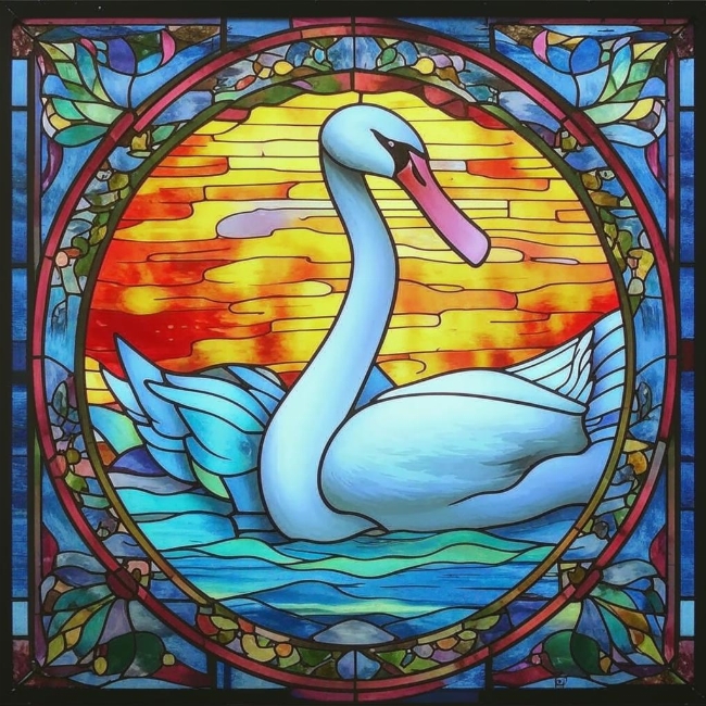 Грациозный лебедь