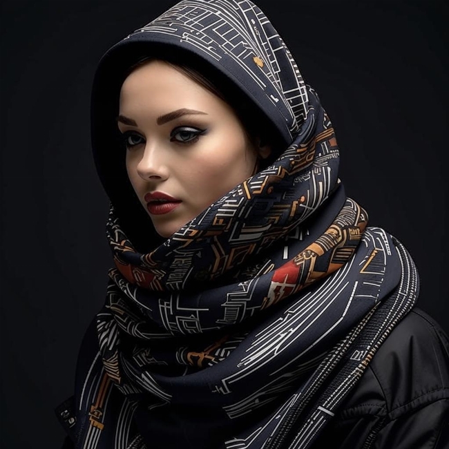 Технологичный шарф