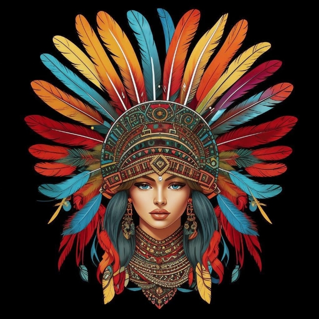 Пернатый головной убор