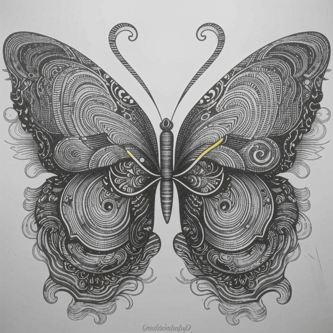 Безмятежная бабочка