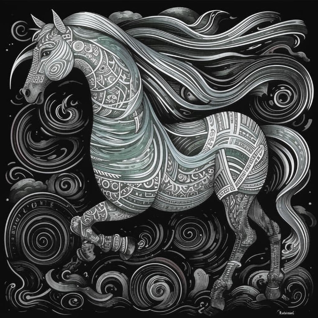 Энергичный конь