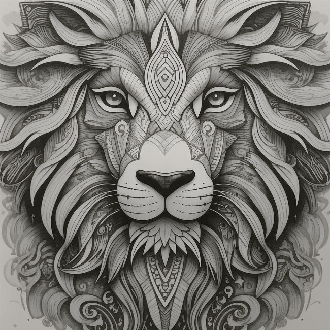 Величественный лев