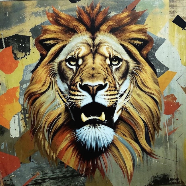 Рычащий лев