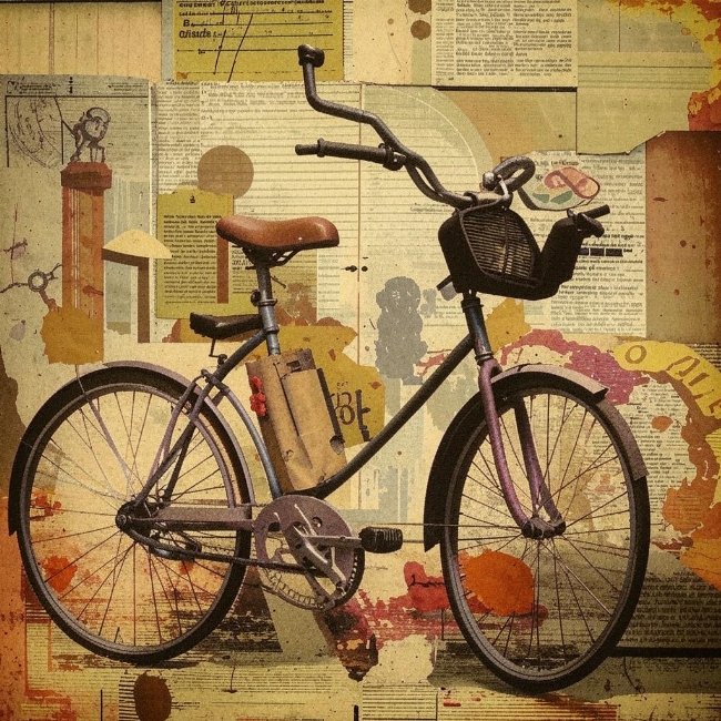 Винтажный велосипед