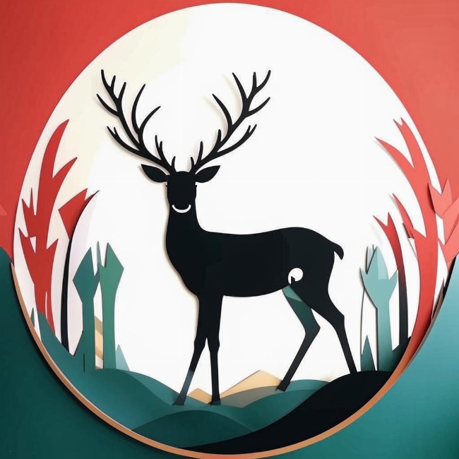 Изящный олень