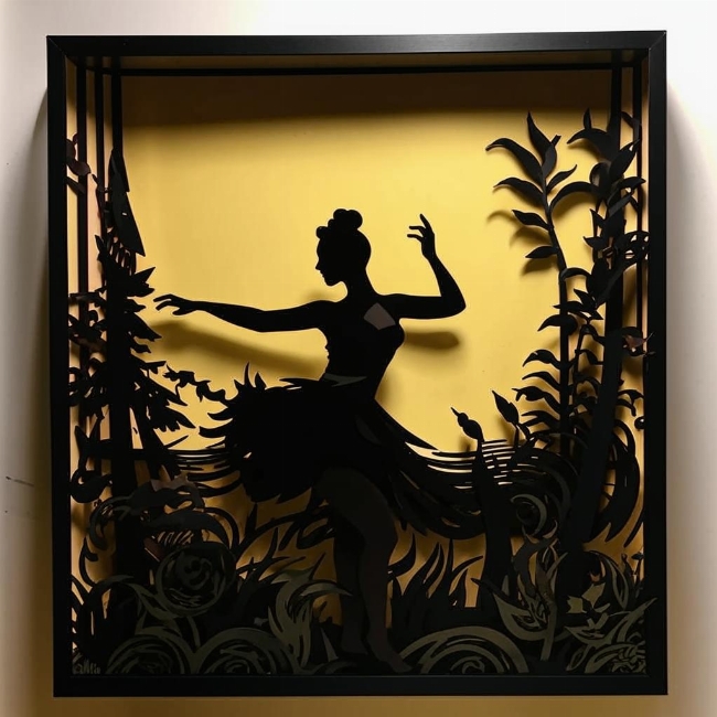 Силуэт танцовщицы