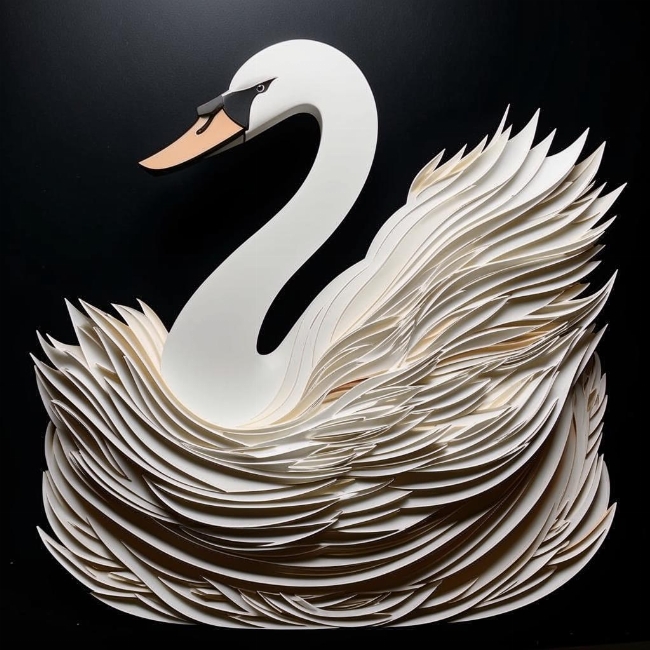 Величественный лебедь