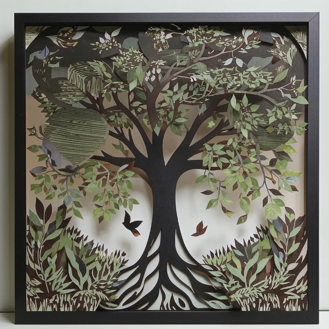 Дерево с опадающими листьями