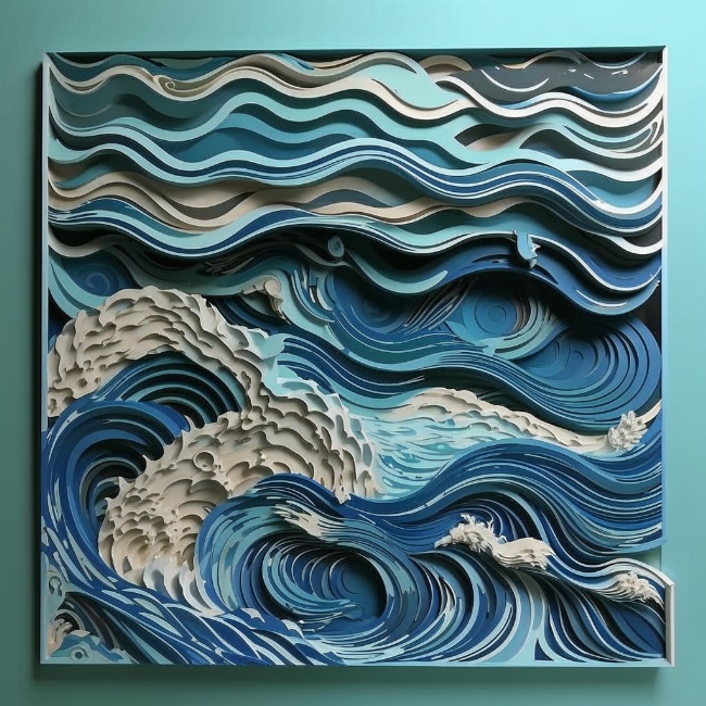 Спокойные океанские волны