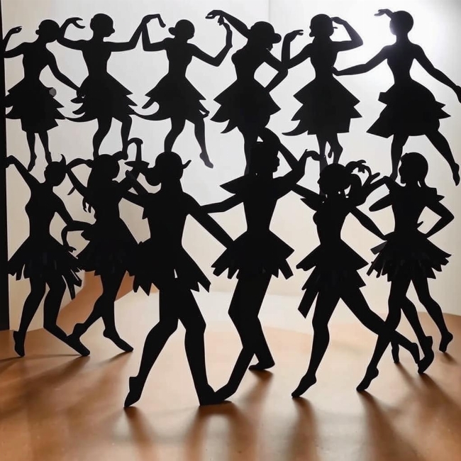 Силуэты танцоров