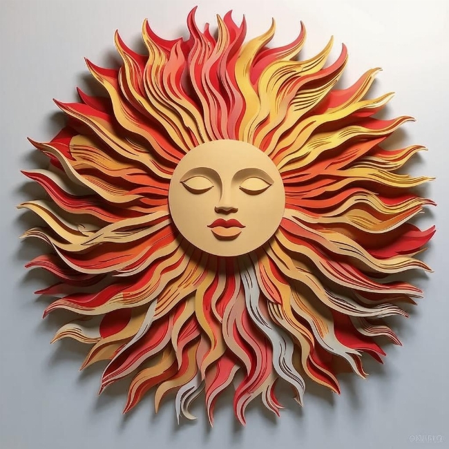 Сияющее солнце