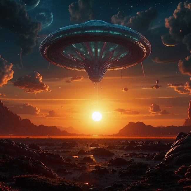 Закат на другой планете