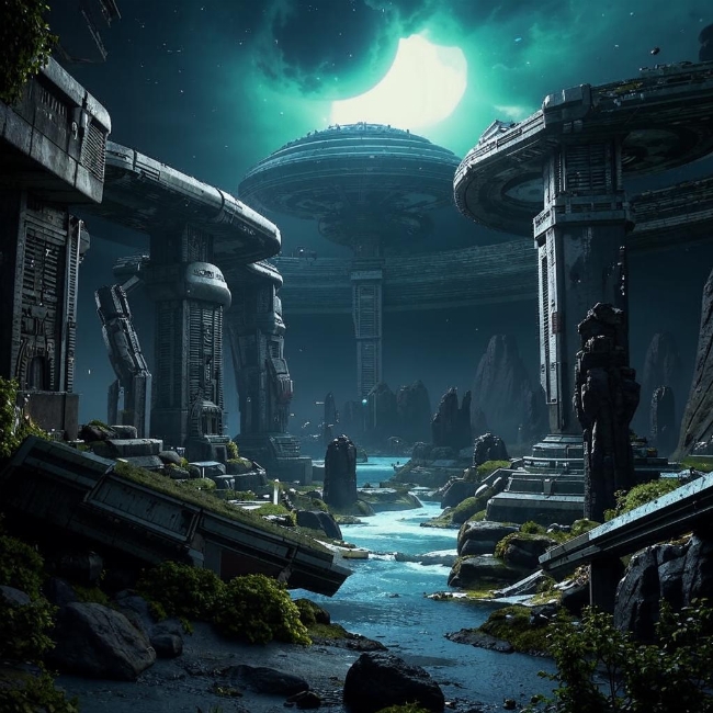 Руины на планете пришельцев