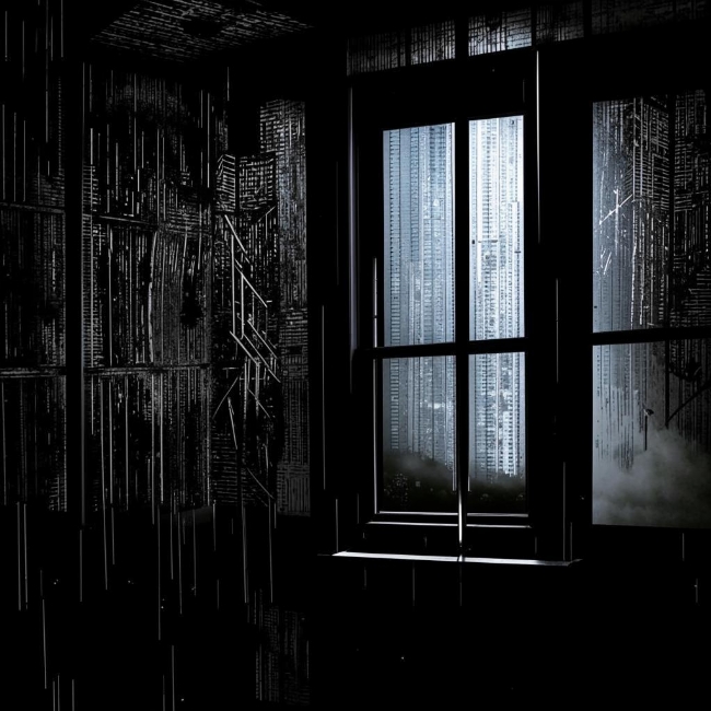 Окно в дождь