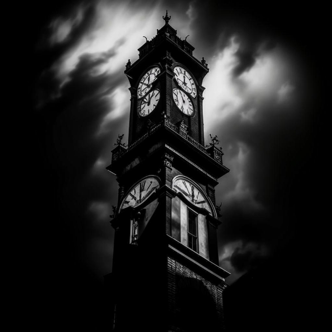Мрачная часовая башня