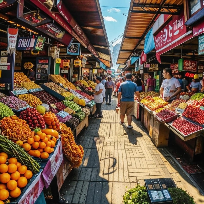 Оживленный рынок