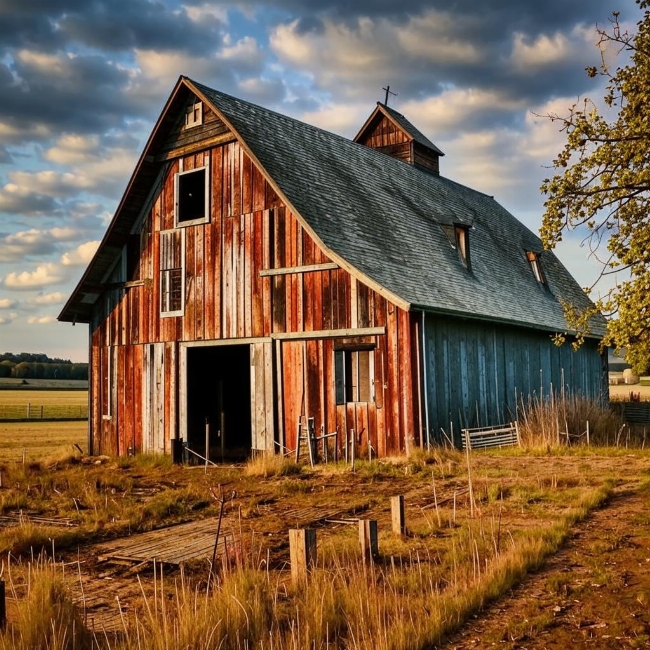 Старинный амбар