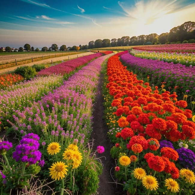 Поле цветов