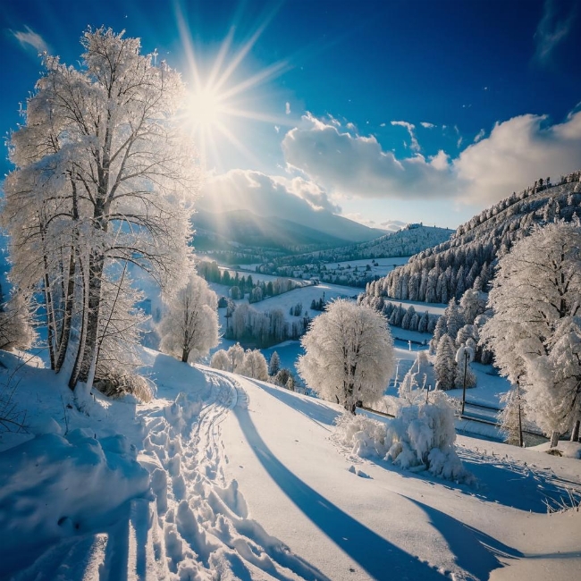 Заснеженный пейзаж