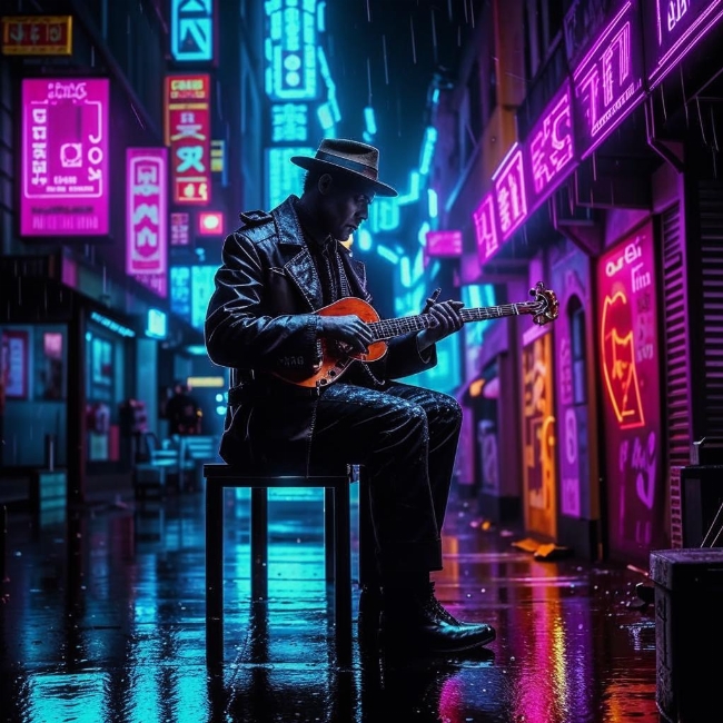 Одинокий джазовый музыкант