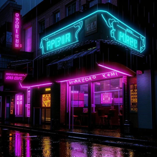 Неоновый бар