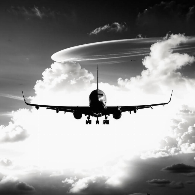Самолет в небе