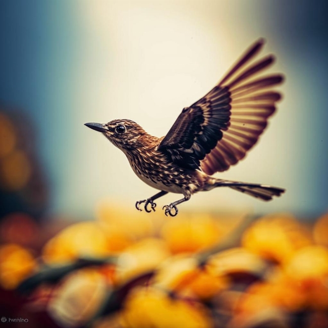 Летящая птица