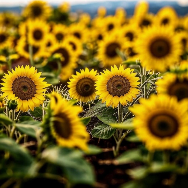 Поле подсолнухов