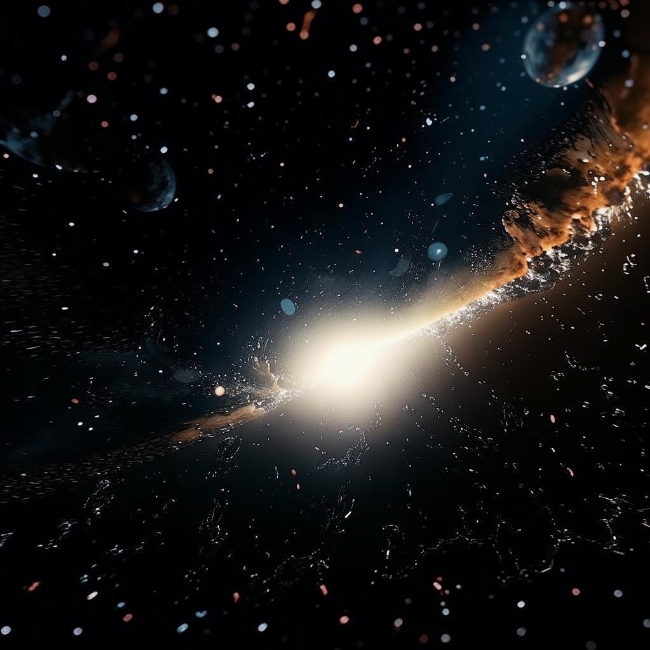 Сияющая галактика