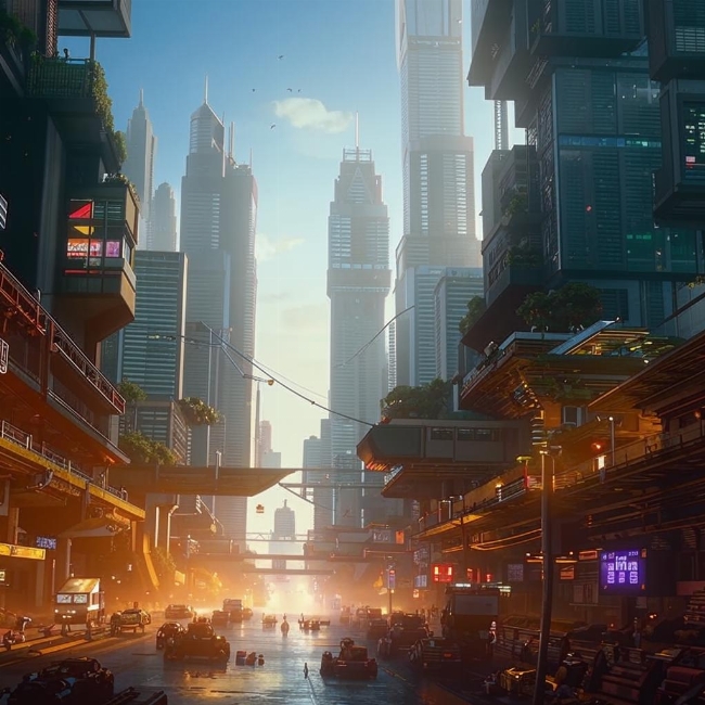 Город в виртуальной реальности