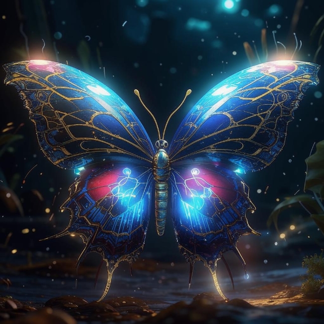 Голографическая бабочка