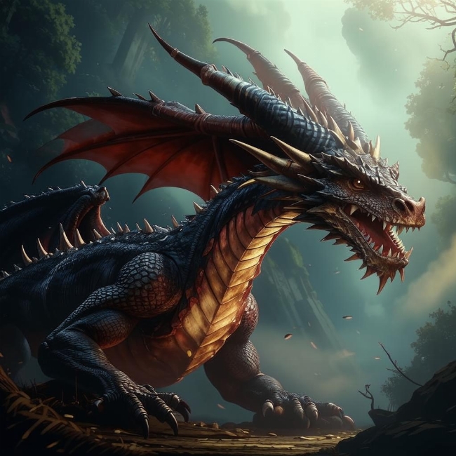 Мифический дракон