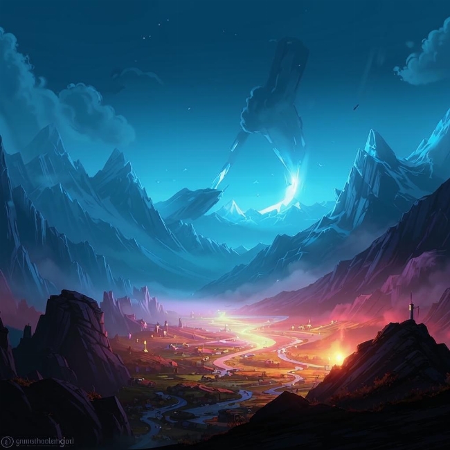 Светящиеся горы