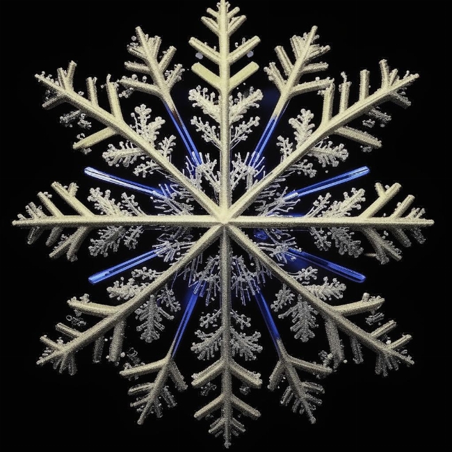 Детализированная снежинка