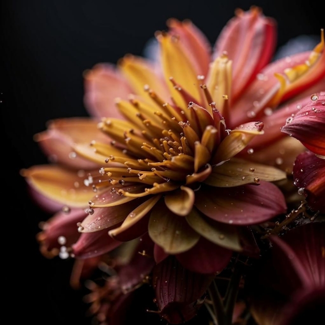 Экстремальный крупный план лепестка цветка