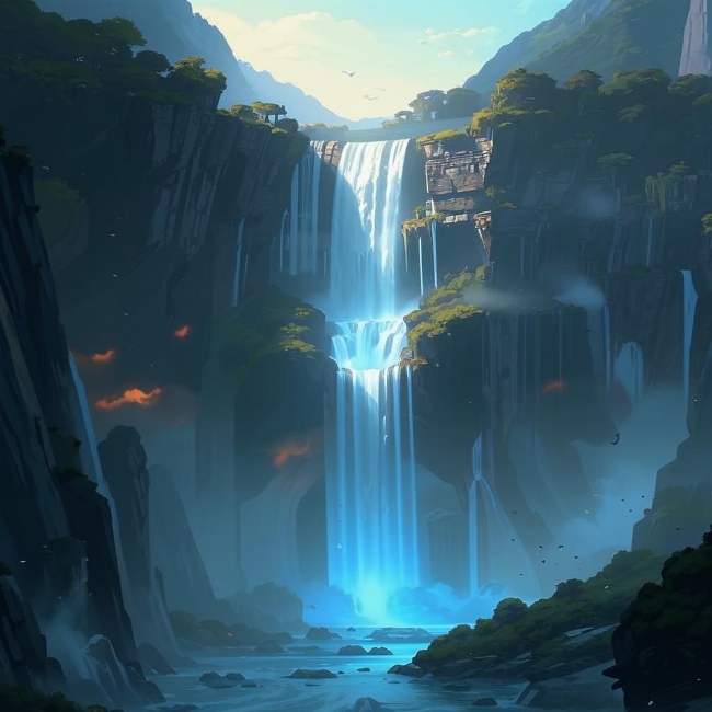 Мистический водопад