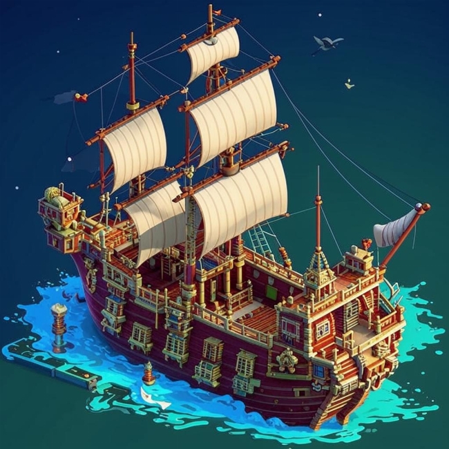 Пиратский корабль